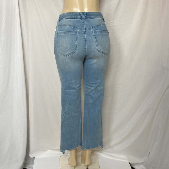 DEMOCRACY Jeans Women Tummy Control Size 6 Scalloped Hem Vintage Light Blue NWOT - Picture 6 of 10